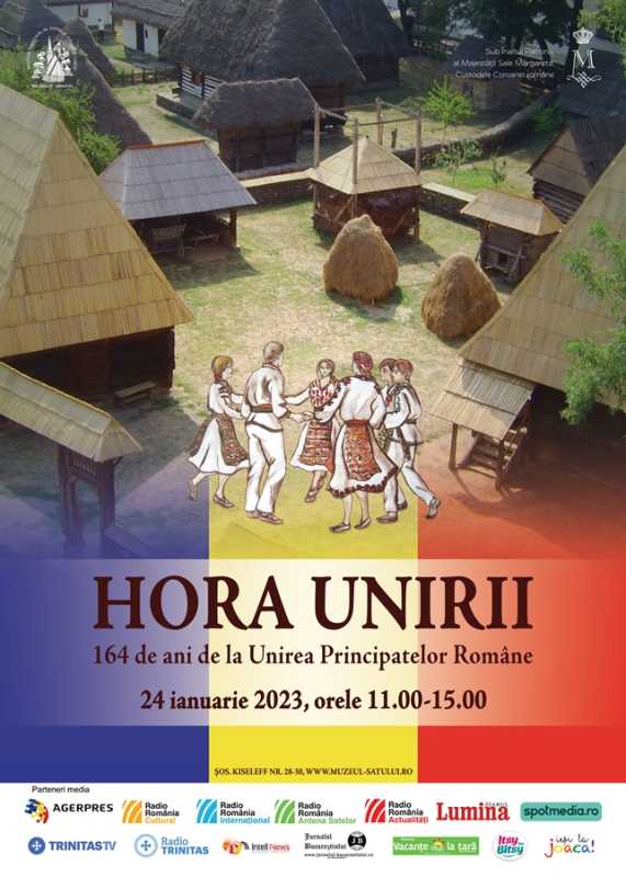 Eveniment dedicat Unirii Principatelor Române, la Muzeul Satului Muzeul Național al Satului „Dimitrie Gusti” din București va găzdui în acest weekend un eveniment special intitulat „Hora Unirii”