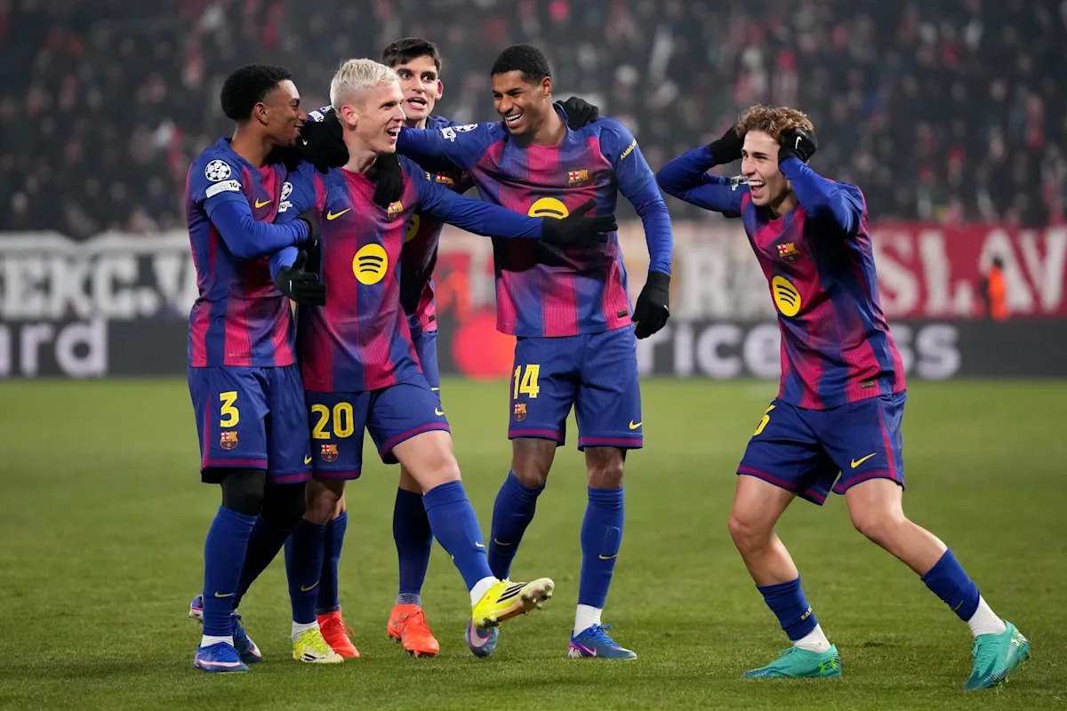 Barcelona în lupta pentru calificarea în optimile Ligii Campionilor Barcelona a reușit o victorie esențială în aventura sa europeană, învingând Slavia Praha cu 4-2