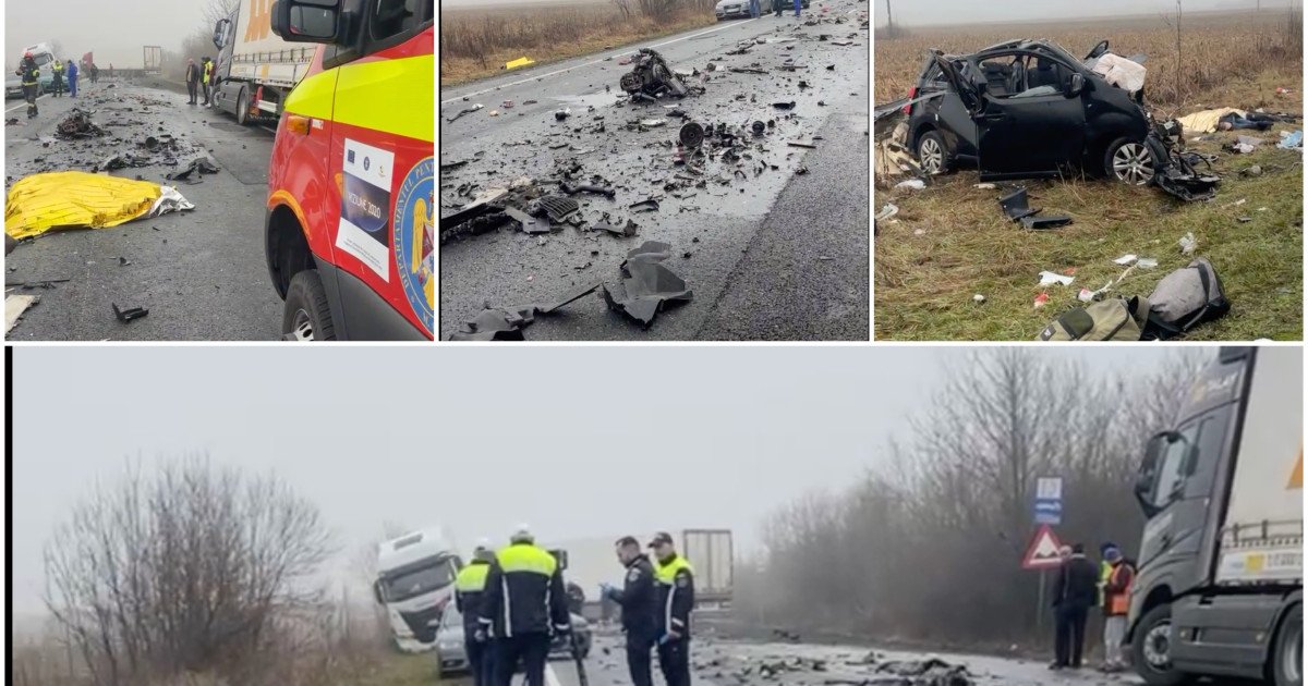 Șapte vieți pierdute într-un accident rutier pe DN6, în Timiș Marți, în jurul orei 13:05, un grav accident de circulație a dus la pierderea a șapte vieți pe DN6, în apropierea localității Lugojel, județul Timiș