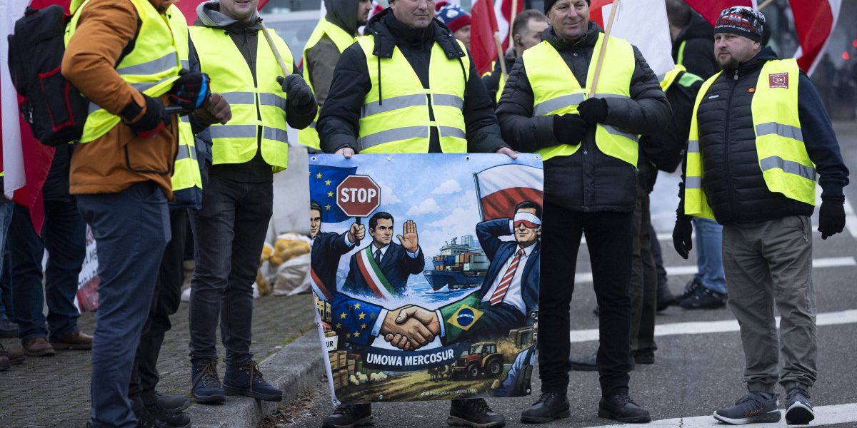 Fermierii români protestează la Strasbourg împotriva Acordului Mercosur: „Măsurile UE nu ne vor salva producția de hrană”