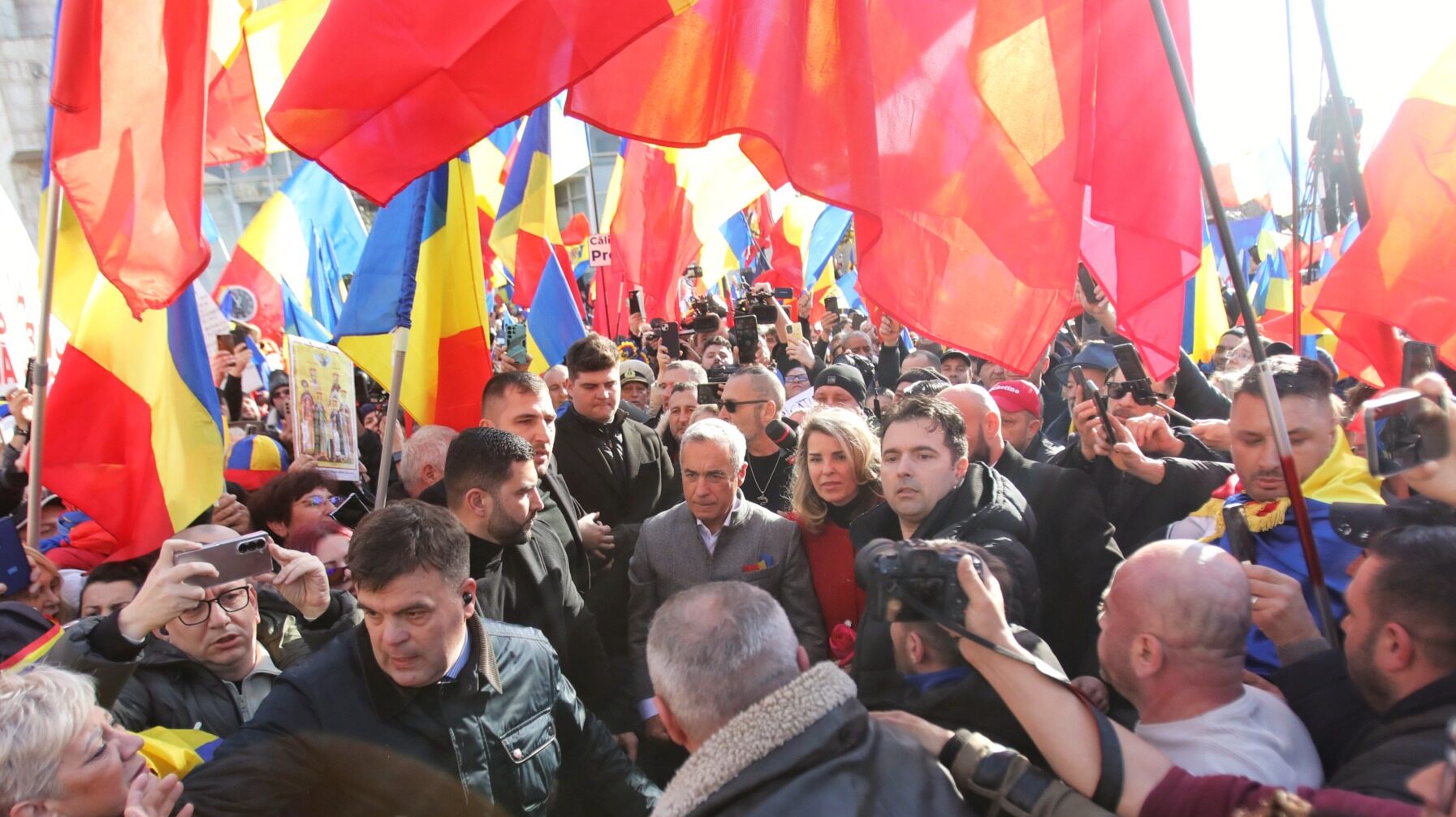 Călin Georgescu marchează Ziua Unirii în Parcul Carol