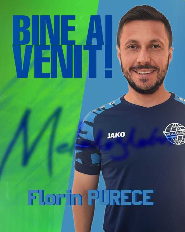 Metaloglobus București l-a transferat pe Florin Purece Mijlocașul ofensiv Florin Purece, în vârstă de 34 de ani, a semnat un contract cu Metaloglobus București, echipă aflată pe ultimul loc în Superliga națională de fotbal