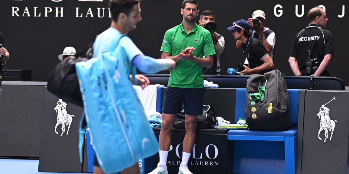 Musetti retires with injury, sending Djokovic to Aussie Open semis