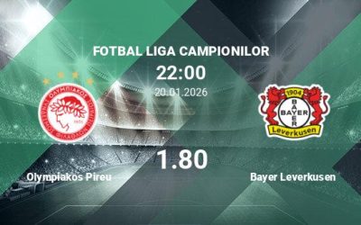 Olympiakos Pireu vs Bayer Leverkusen, Ponturi Pariuri Fot...
