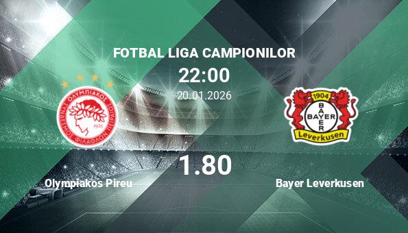 Olympiakos Pireu vs Bayer Leverkusen, Ponturi Pariuri Fot...
