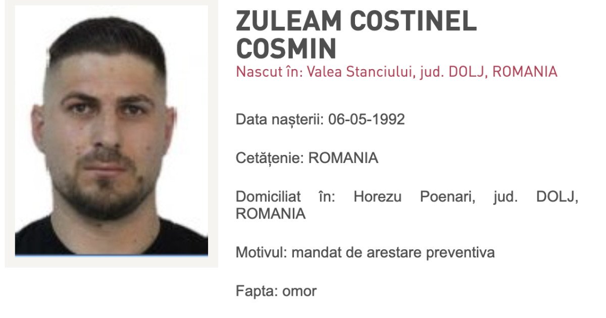 Fugarul Costinel Cosmin Zuleam, capturat în Indonezia, acuzat de omor calificat Costinel Cosmin Zuleam, bărbatul acuzat de asasinarea omului de afaceri sibian Adrian Kreiner, a fost prins în Indonezia după ce a fost dat în urmărire internațională