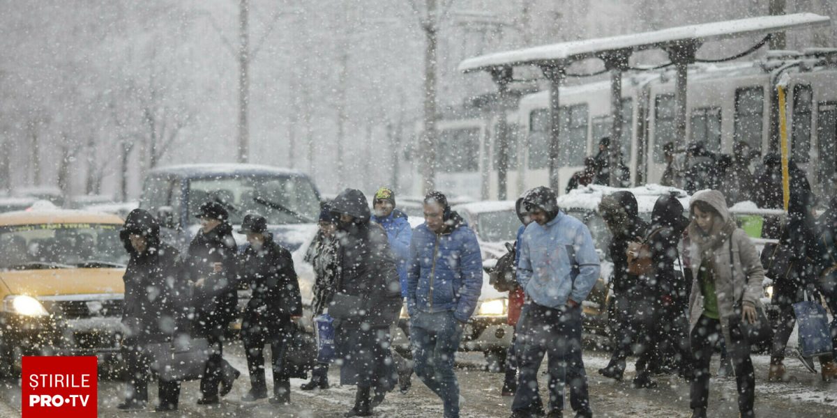 Val de aer arctic peste România. Urmează zile cumplite, cu ger extrem și ninsori abundente. Când scăpăm de Codul galben