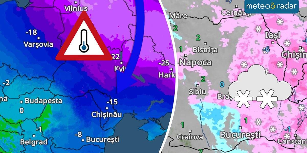 Un nou val de frig cuprinde România din weekend