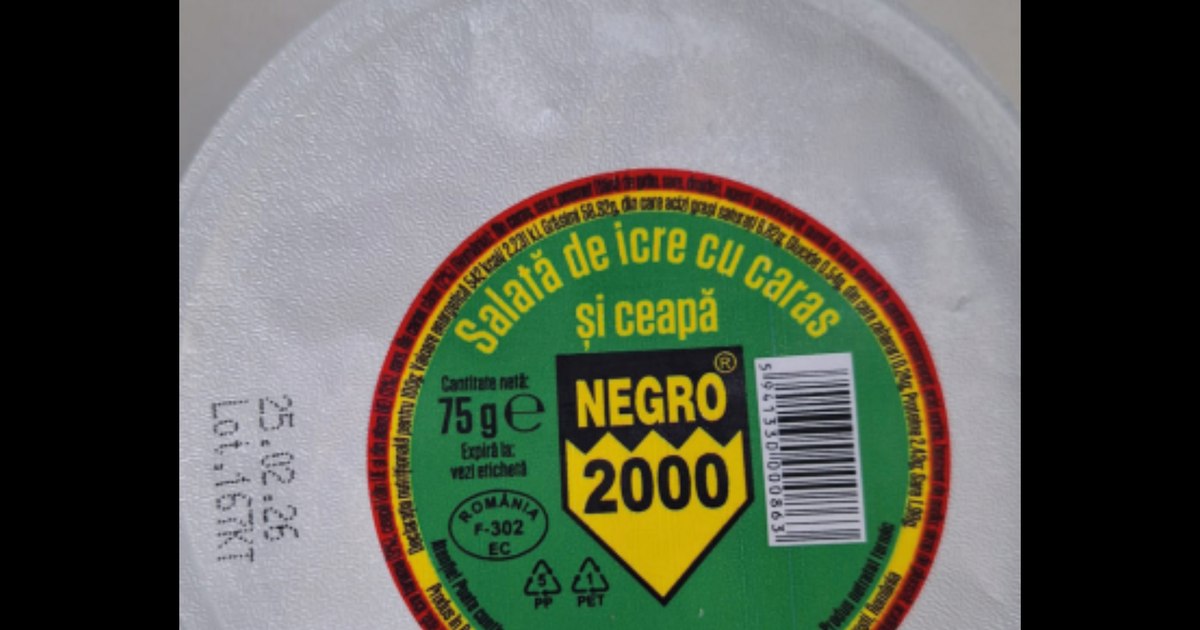 Retrarea salatei de icre cu caras și ceapă din Kaufland din cauza unei bacterii periculoase Autoritatea Națională Sanitară Veterinară și pentru Siguranța Alimentelor (ANSVSA) a anunțat, joi, 5 februarie, retragerea din magazinele Kaufland a unui lot de salată de icre cu caras și ceapă