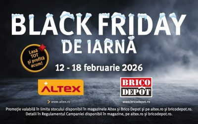 Reduceri de până la 50% de Black Friday de iarnă la Altex, Media Galaxy și Brico Depot