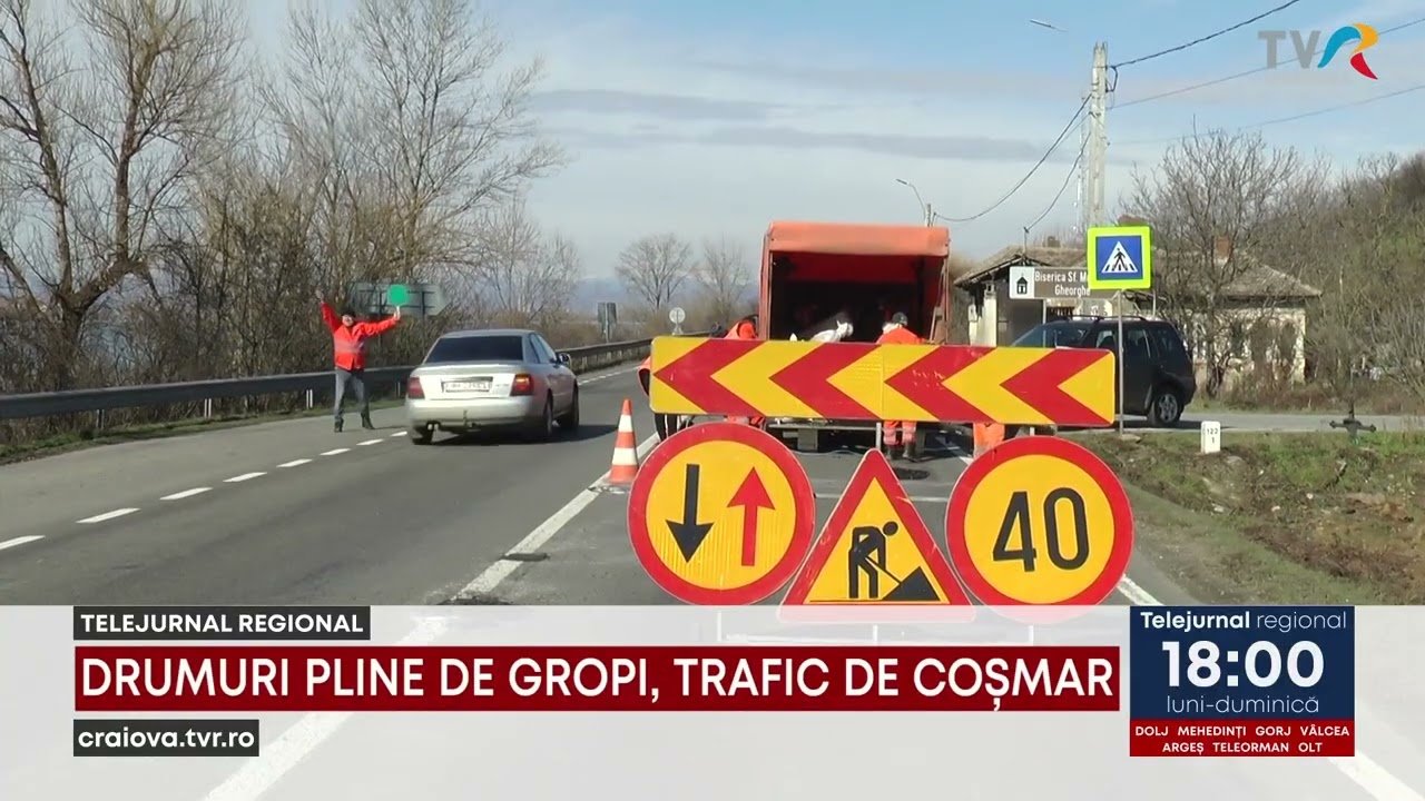 Trafic de coșmar pe drumurile naționale din Mehedinți Traficul pe drumurile naționale DN 6 și DN 56 A din Mehedinți se desfășoară cu mare dificultate, din cauza condițiilor meteo nefavorabile și a infrastructurii deficitare