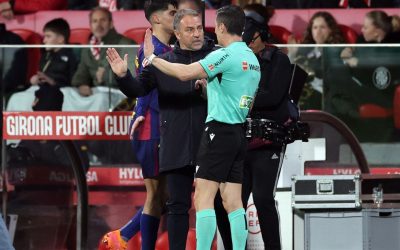Hansi Flick won't blame 'clear' foul in shock Barcelona loss
