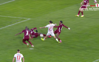 VAR a intervenit de DOUĂ ori la aceeași fază în Hermannstadt