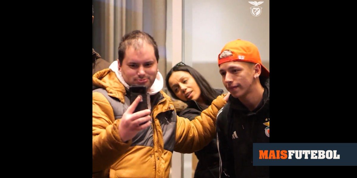 VÍDEO: Prestianni viaja com a comitiva do Benfica até Tondela