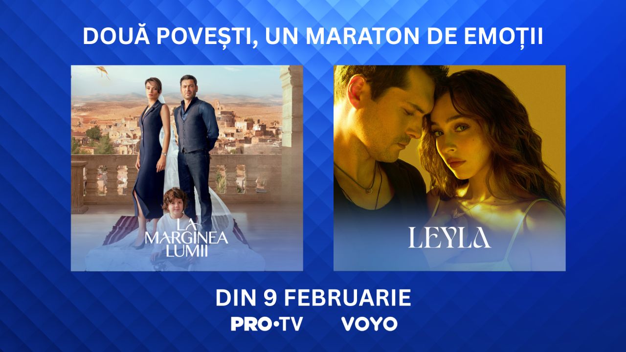PRO TV aduce noi seriale turcești captivante: „La marginea lumii” și „Leyla” Începând de luni, 9 octombrie, telespectatorii PRO TV au parte de o experiență emoțională intensă odată cu debutul a două noi seriale dramatice turcești