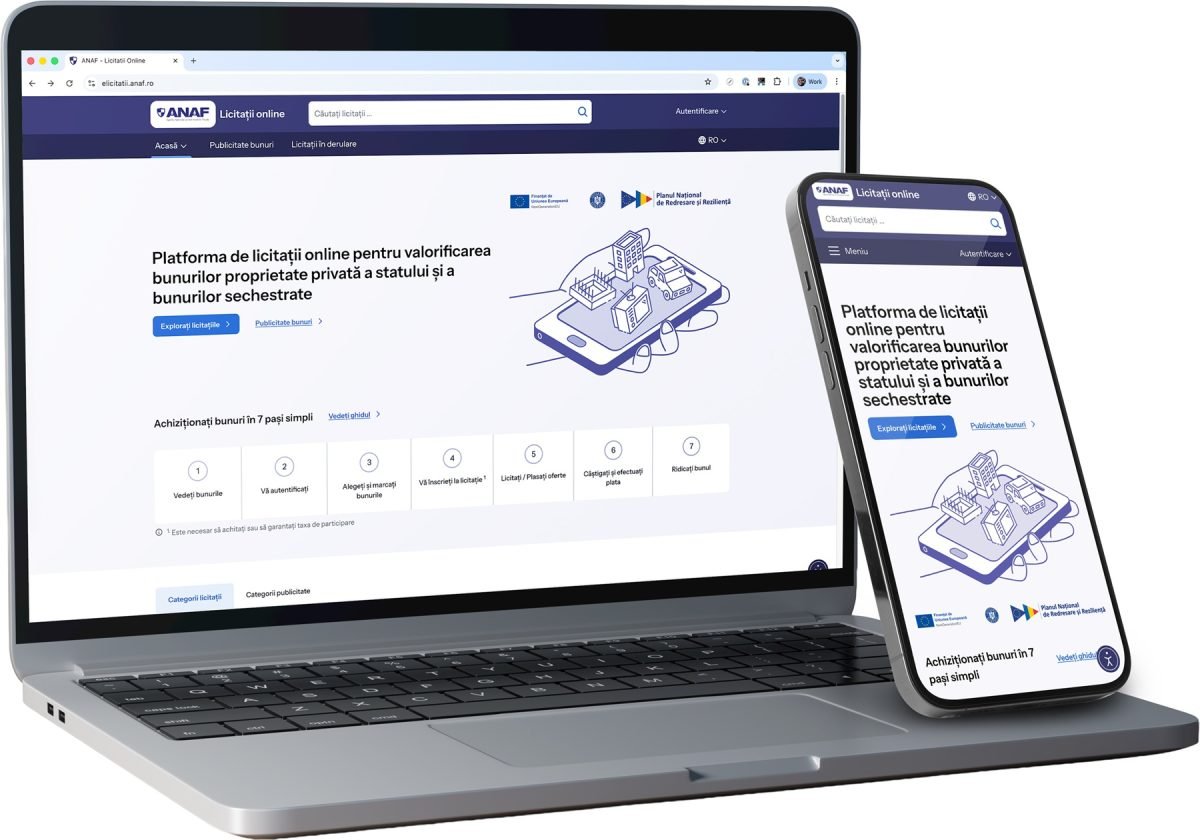 ANAF lansează o platformă online pentru licitații: românii pot cumpăra bunuri confiscate sau executate silit București – Agenția Națională de Administrare Fiscală (ANAF) intră în era digitală a licitațiilor
