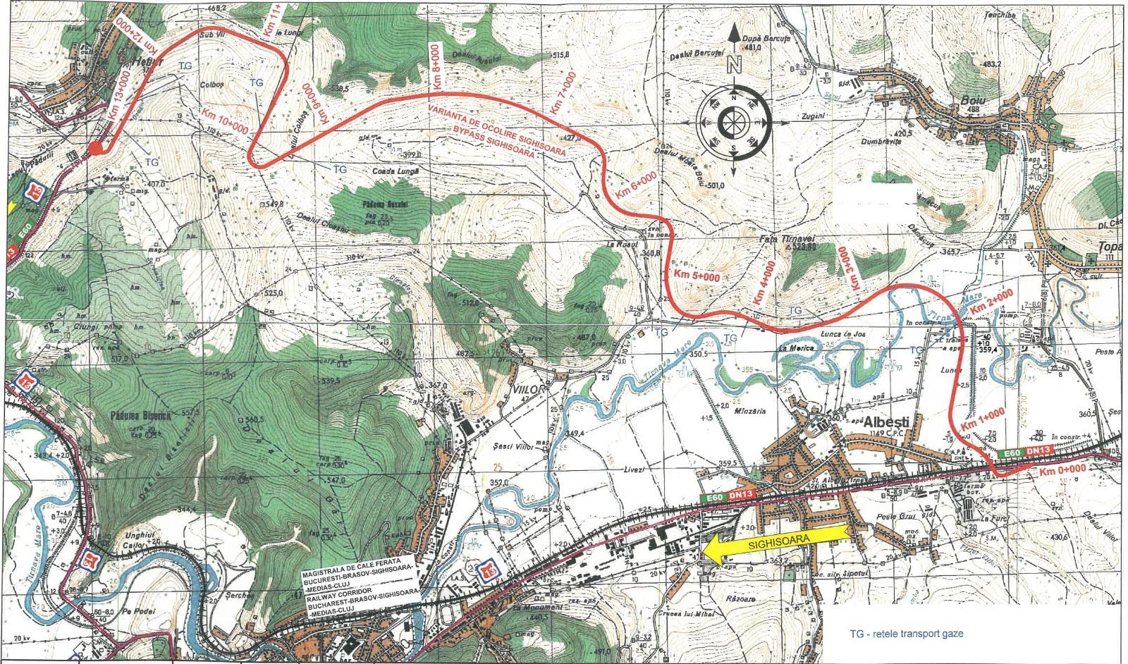 Începe execuția variantei de ocolire a Sighișoarei, un proiect de 260 de milioane de lei Compania Națională de Administrare a Infrastructurii Rutiere (CNAIR) a emis ordinul de începere a lucrărilor pentru varianta de ocolire a municipiului Sighișoara