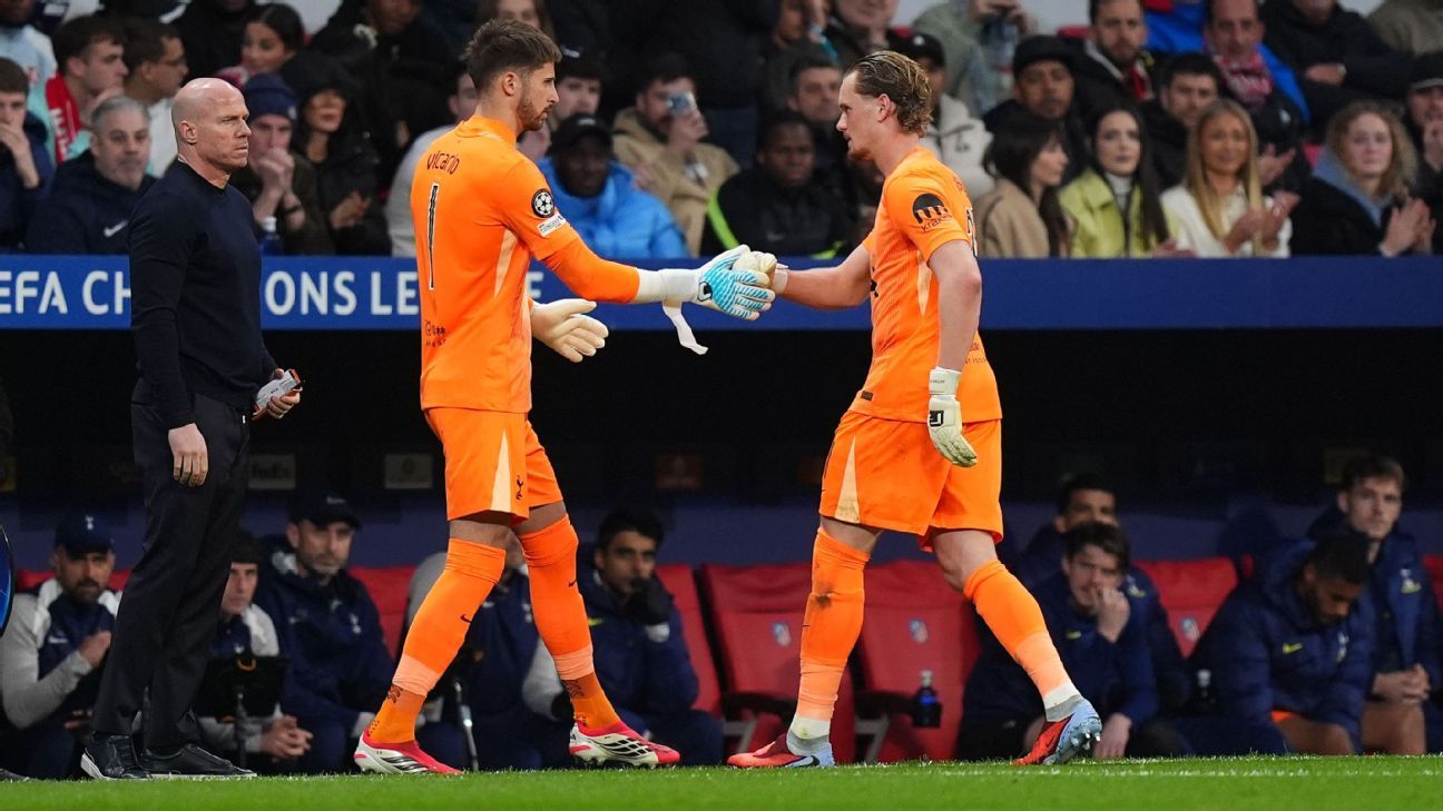 Kinsky, schimbat după 17 minute: Debut dezastruos pentru portarul lui Tottenham în Liga Campionilor Madrid, Spania – Antrenorul lui Tottenham Hotspur, Igor Tudor, a fost nevoit să facă o schimbare neobișnuită în meciul din optimile de finală ale Ligii Campionilor, marți seară