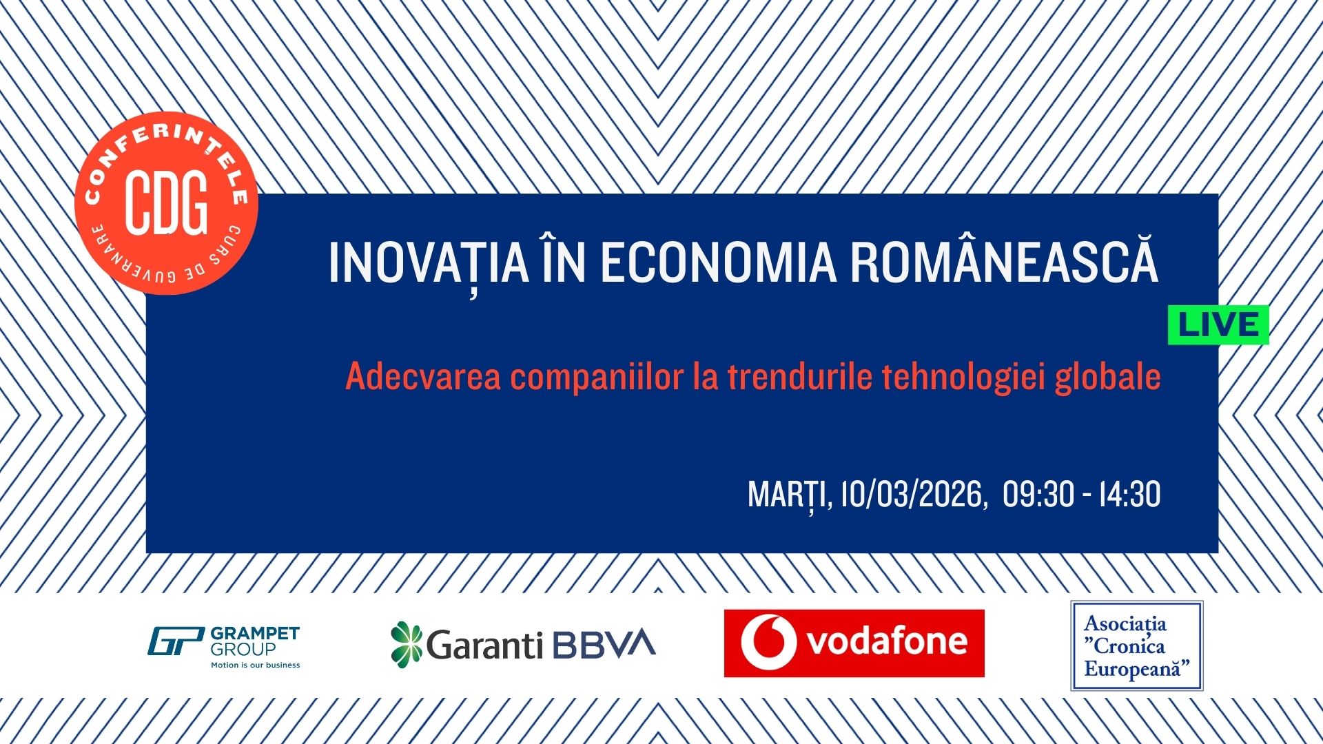 Înscrieri deschise la conferința „Inovația în economia românească” (10 martie 2026)