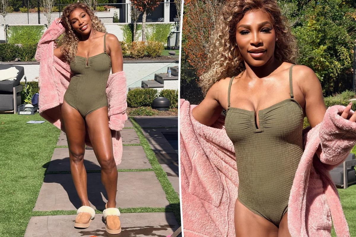 Serena Williams revine în lumina reflectoarelor cu o nouă apariție în costum de baie, după controversele legate de medicamentele pentru slăbit Fosta campioană de tenis Serena Williams a postat recent pe Instagram o serie de fotografii în care apare purtând un costum de baie dintr-o singură piesă, de culoare verde măsliniu