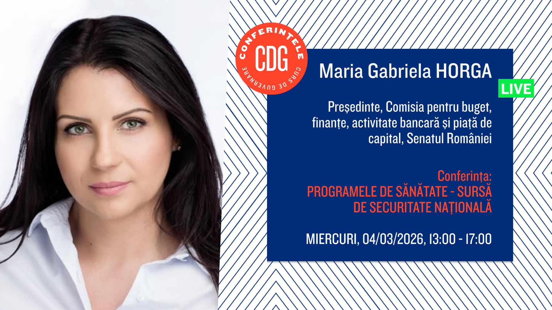 Accesul la tratamente inovatoare, o investiție cu beneficii pe termen lung, susține un oficial București – Maria Gabriela Horga, președintele Comisiei pentru buget, finanțe din Senatul României, a subliniat importanța garantării accesului pacienților la tratamente medicale inovatoare și eficientizarea cheltuielilor publice ca o investiție crucială pentru viitorul țării