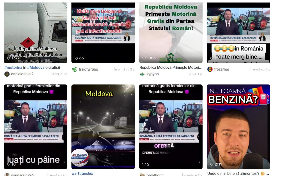 Campania de dezinformare privind exporturile de carburanți către Republica Moldova În ultimele zile, o serie de influenceri și site-uri asociate cu mișcarea „suveranistă” au intensificat o campanie de dezinformare cu privire la exporturile de carburanți din România către Republica Moldova