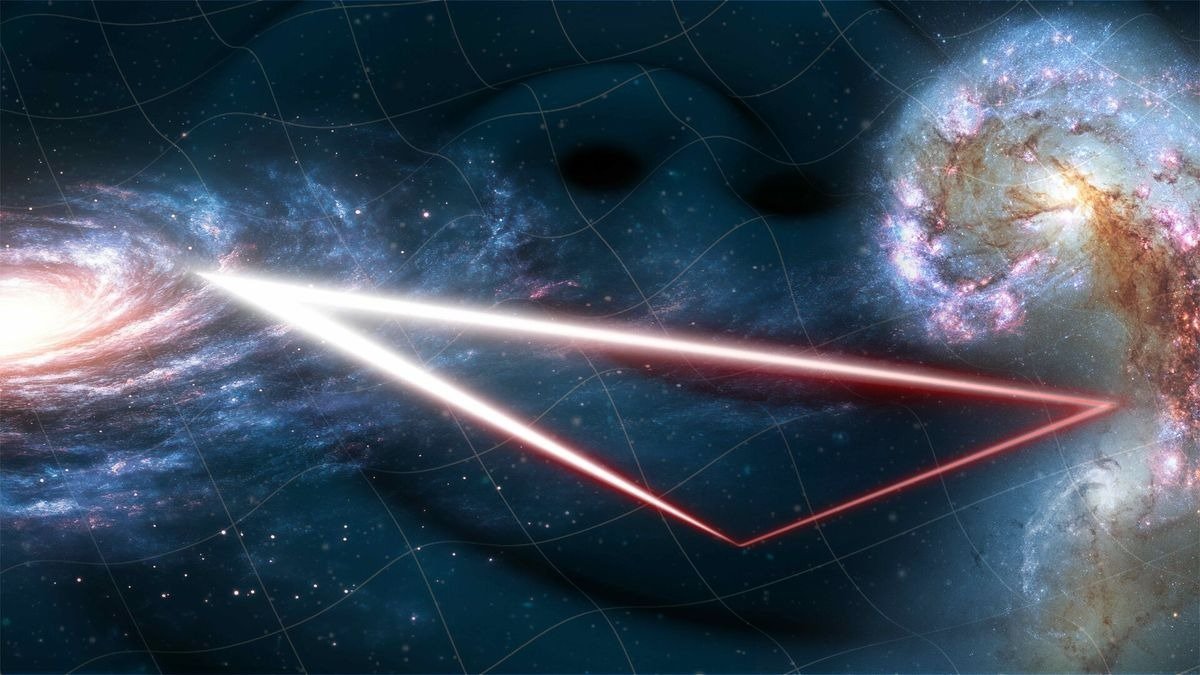 Un semnal cosmic misterios detectat la miliarde de ani-lumină distanță pune astronomii pe jar O echipă internațională de astronomi a detectat un „megamaser” de hidroxil, un semnal puternic de microunde provenit de la o galaxie aflată la o distanță de aproximativ 8 miliarde de ani-lumină