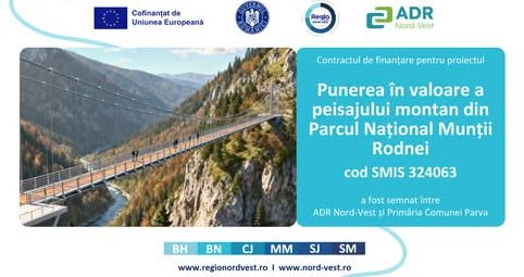 Punte turistică suspendată și modernizare de drumuri, investiții majore pentru Munții Rodnei Parcul Național Munții Rodnei se pregătește să devină mai accesibil turiștilor, printr-o investiție majoră ce include construcția unei punți turistice suspendate și modernizarea infrastructurii rutiere