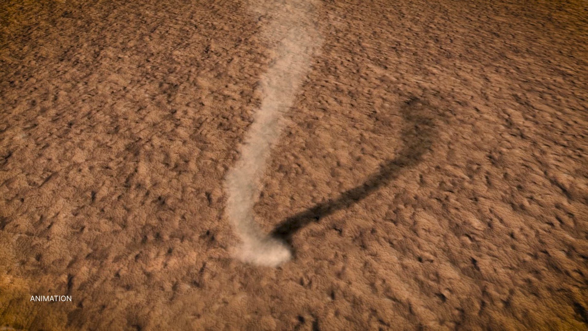 Nasa: Posibil fulger detectat pe Marte, pe „partea întunecată”