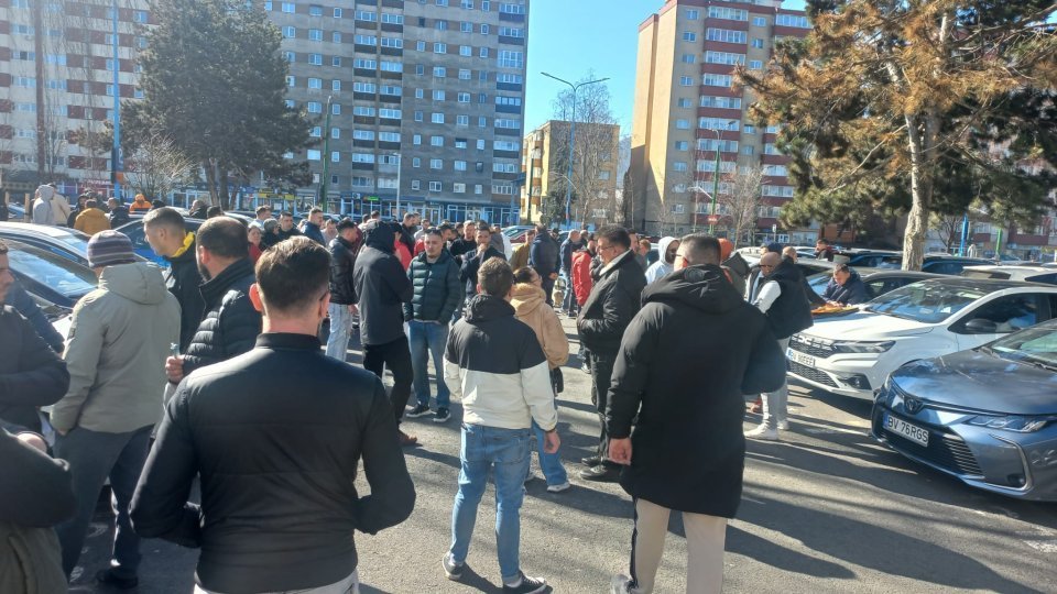Șoferi ride-sharing protestează la Brașov pentru drepturi
