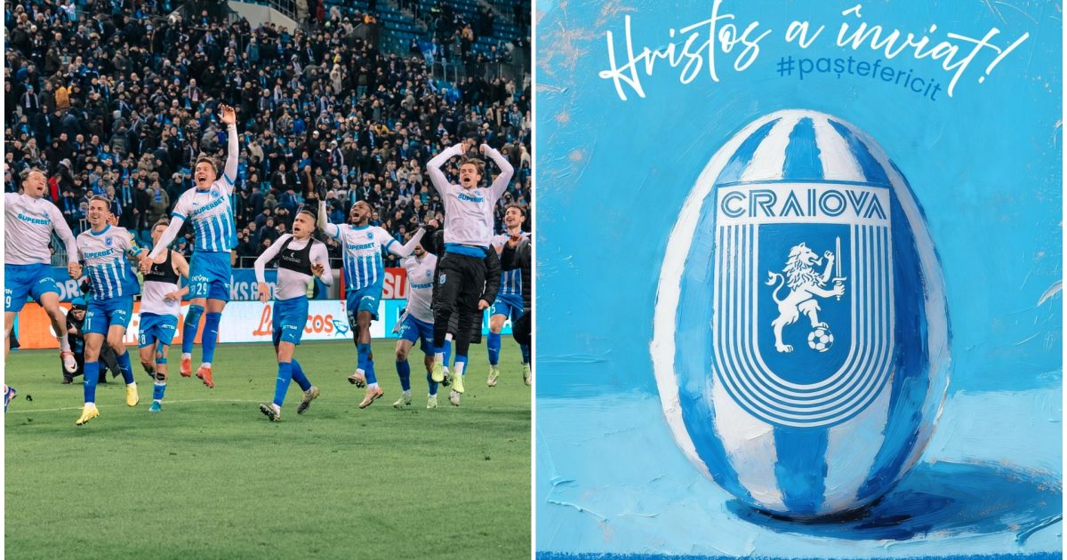 Cum au petrecut fotbaliștii Universității Craiova Paștele
