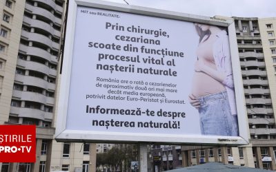 Plângeri la ANPC: Panourile cu cezariană din București, criticate dur