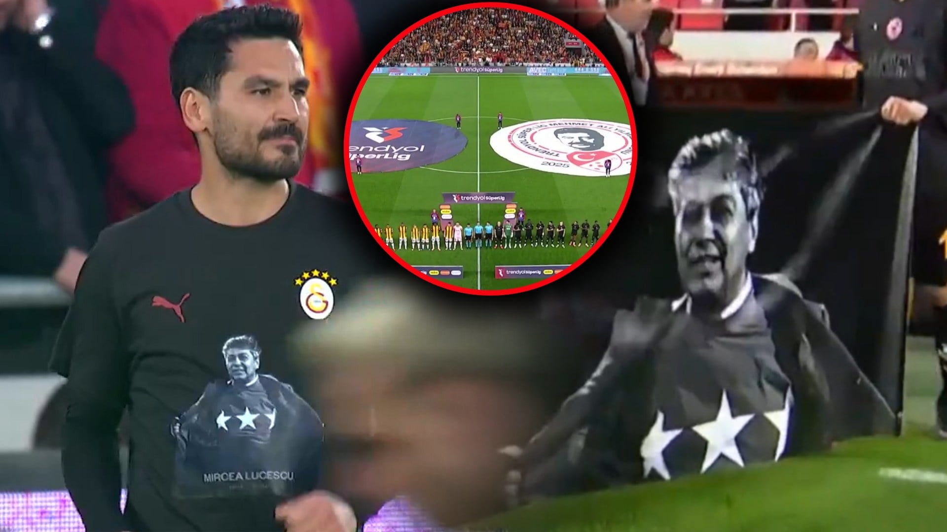 Lucescu, omagiat la Galatasaray: Tricouri speciale și banner dedicat „Il Luce”