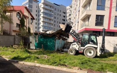 Gunoi cât pentru un bloc după demolările ilegale din Sectorul 6, București