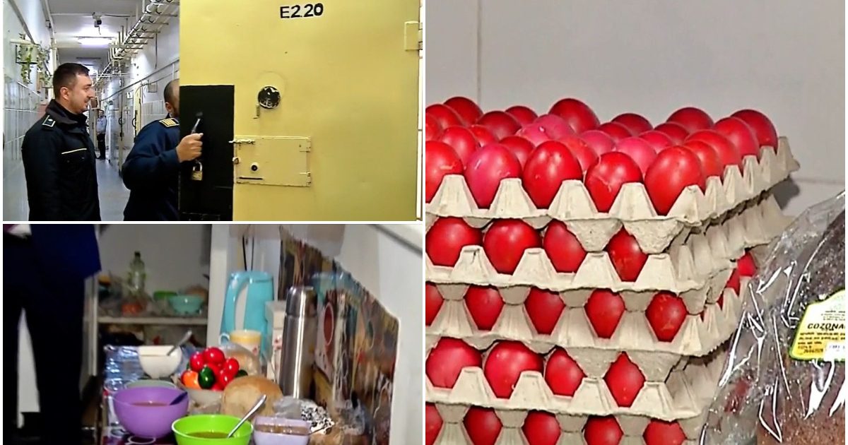 Meniu de Paște la pușcărie: Ce mănâncă deținuții cu 9 lei pe zi