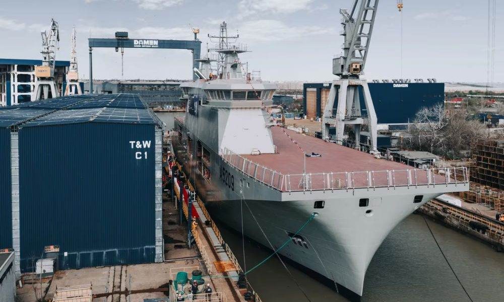 Damen Galați dă lovitura: Lansarea unei nave pentru Marina Portugheză