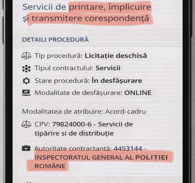 Europol: Poliția Română, 2,2 milioane de euro pe „printare” și „împlicuire”! Scandalul banilor