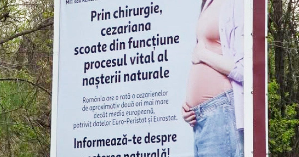 Diana Buzoianu atacă panourile despre cezariană: ANPC și primăriile din București, sesizate