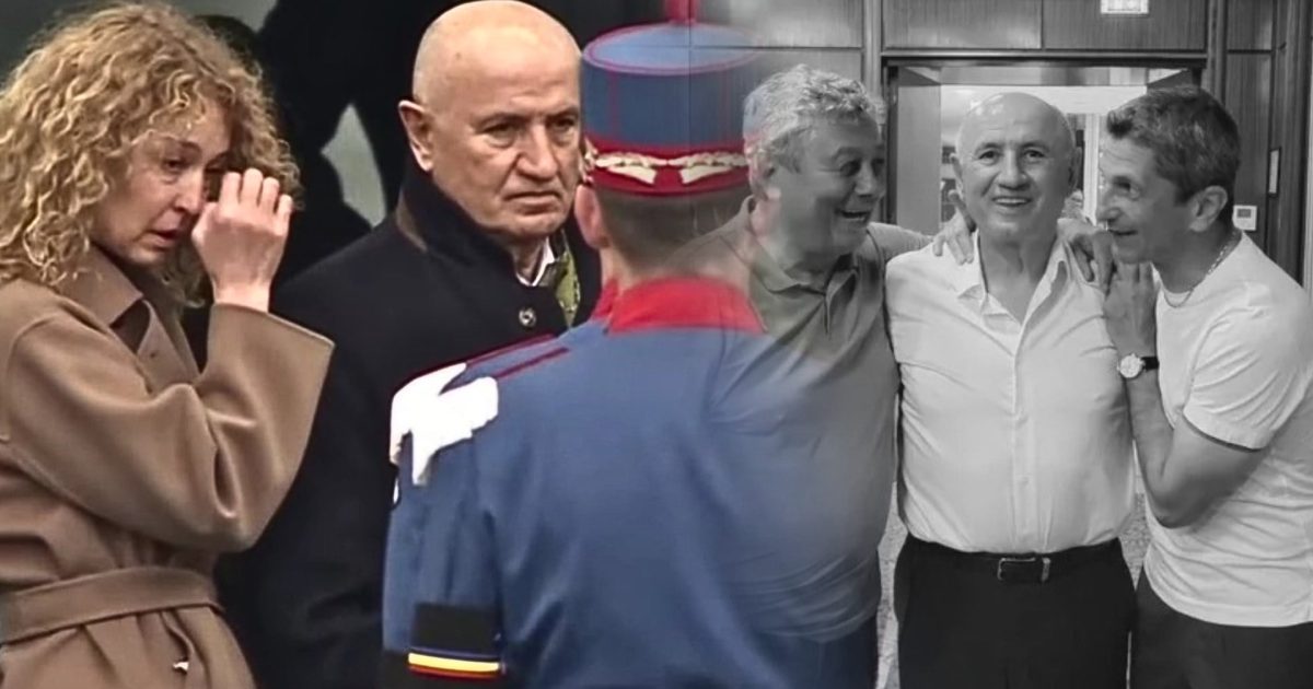 Copos, în lacrimi la catafalcul lui Lucescu. Imagini emoționante de la Arena Națională