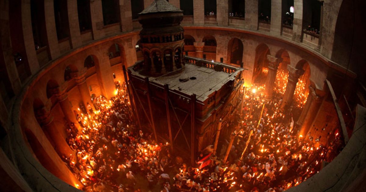 Biserica Sfântului Mormânt, redeschisă: Lumina Sfântă, așteptată la Ierusalim