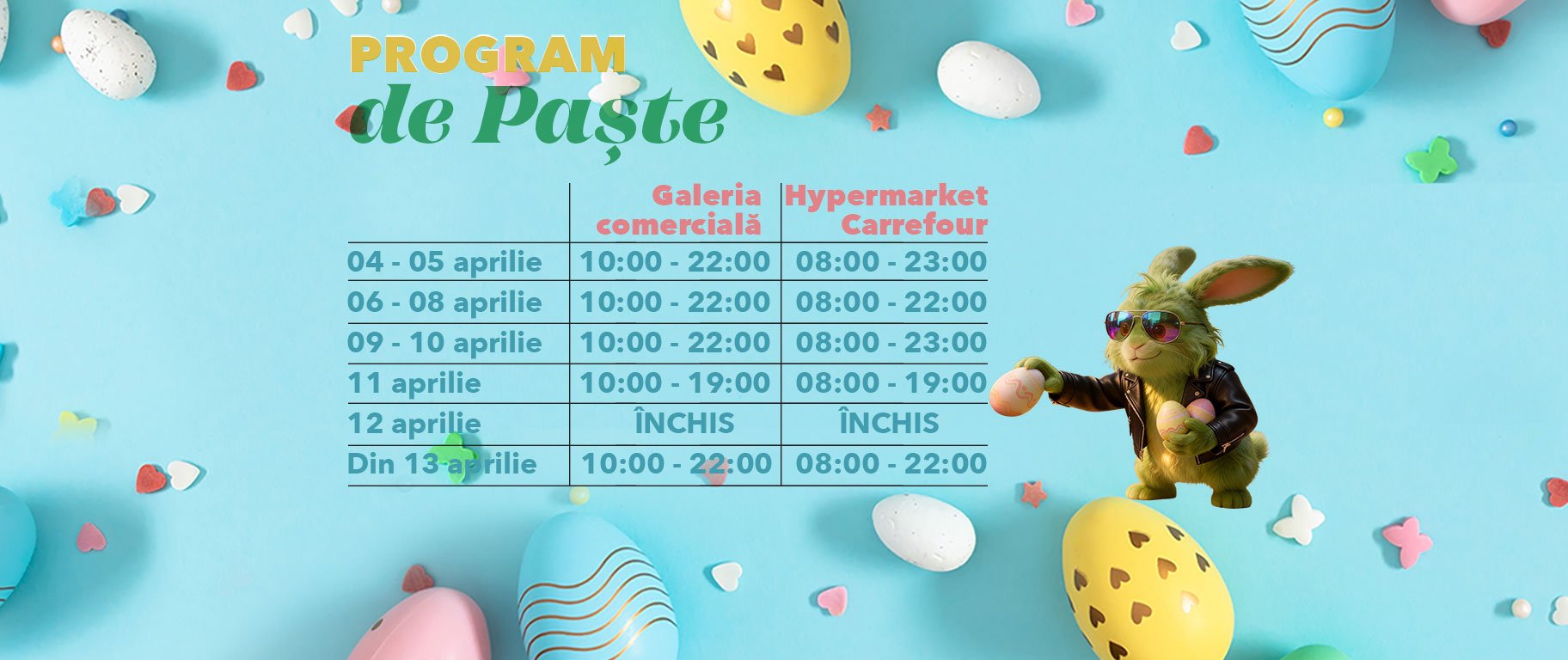 Brăila Mall invită vizitatorii la „Ouvertura” de Paște cu evenimente și premii Brăila Mall a dat startul campaniei de Paște, „Ouvertura”, care se va desfășura până pe 14 aprilie