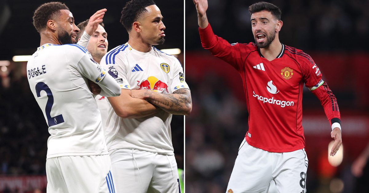 'A disgrace' - Man Utd fans left fuming by what Bruno Fernandes was doing as Leeds scored