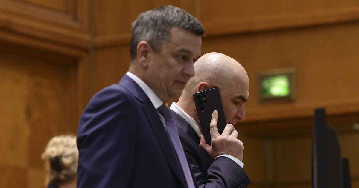 Sorin Grindeanu și Ilie Bolojan. Inquam Photos / Octav Ganea