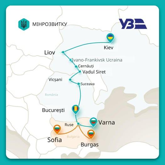Tren Ucraina-Bulgaria, prin București: Călătorie de 30 de ore din această vară