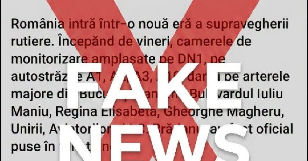 Monitorizare totală a traficului: Ministerul de Interne combate un fake news
