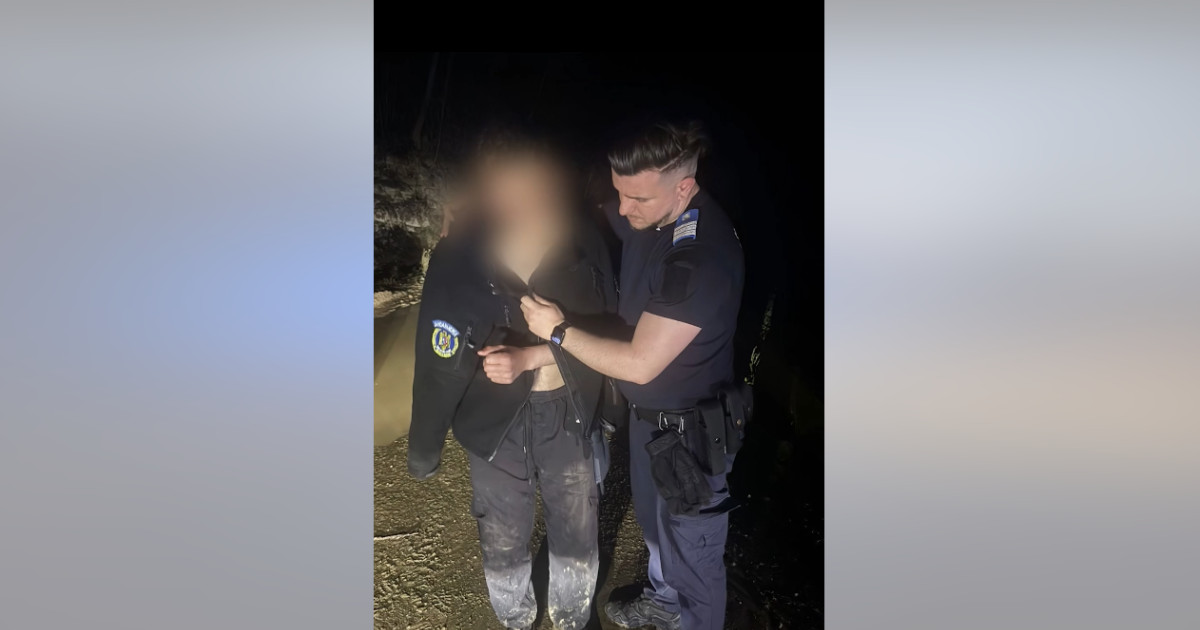 Tânăr, SALVAT de jandarmi după ce a abandonat motocicleta în fața ursului