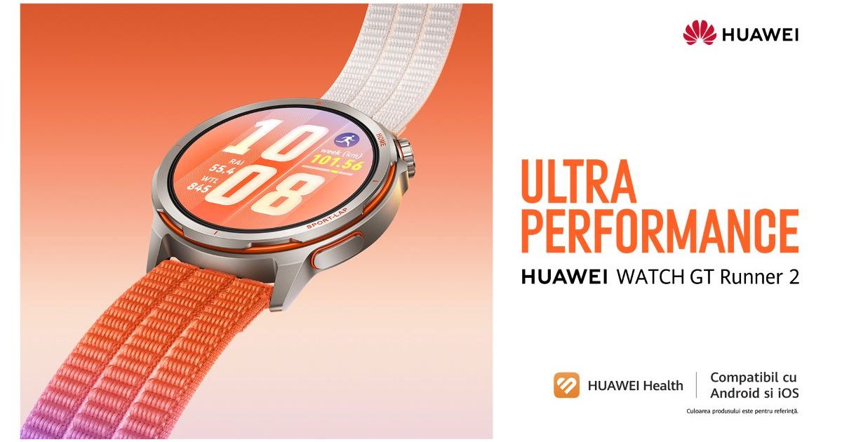 HUAWEI WATCH GT Runner 2: Precizie ȘTIINȚIFICĂ pentru fiecare alergare