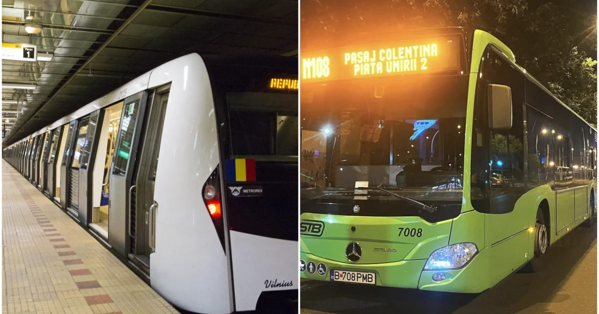 Metroul și STB în București, de Paște: Cum circulă în Noaptea Învierii
