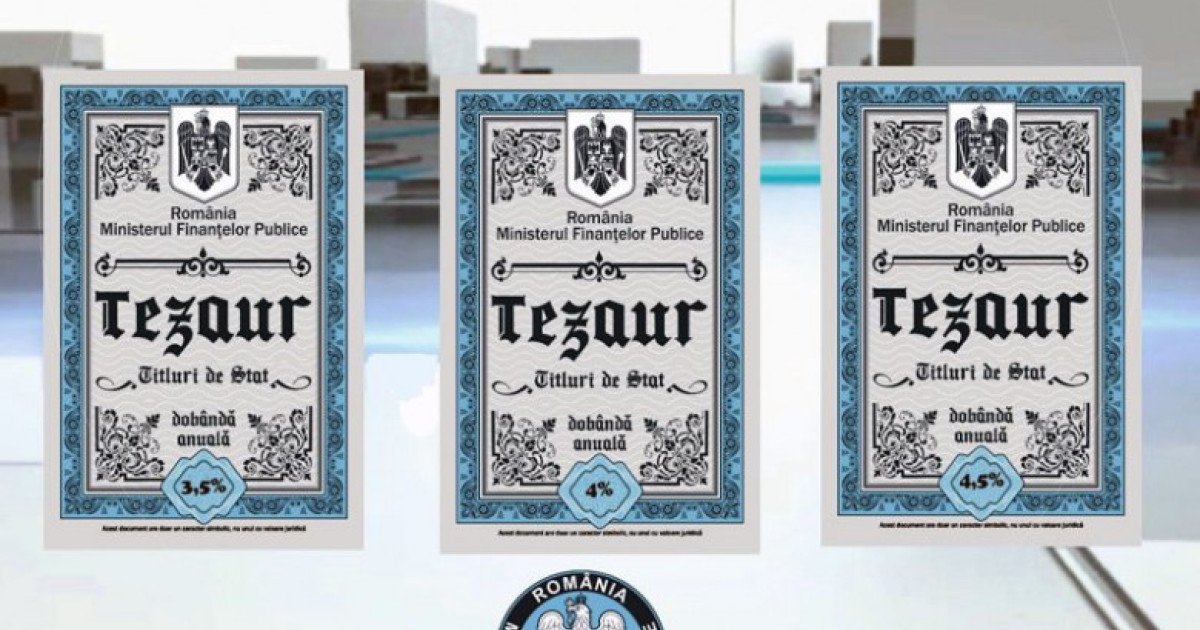 Statul lansează noi titluri Tezaur cu dobânzi de până la 7,5% pe an pentru români Bucurie pentru economiile românilor