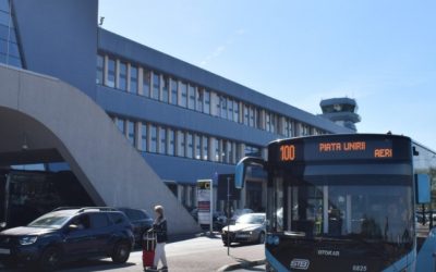 Autobuzele 100 și 442, oprire schimbată la Aeroportul Henri Coandă